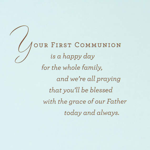 Blessings for a Special Nephew Religious First Communion Card, , large image number 2