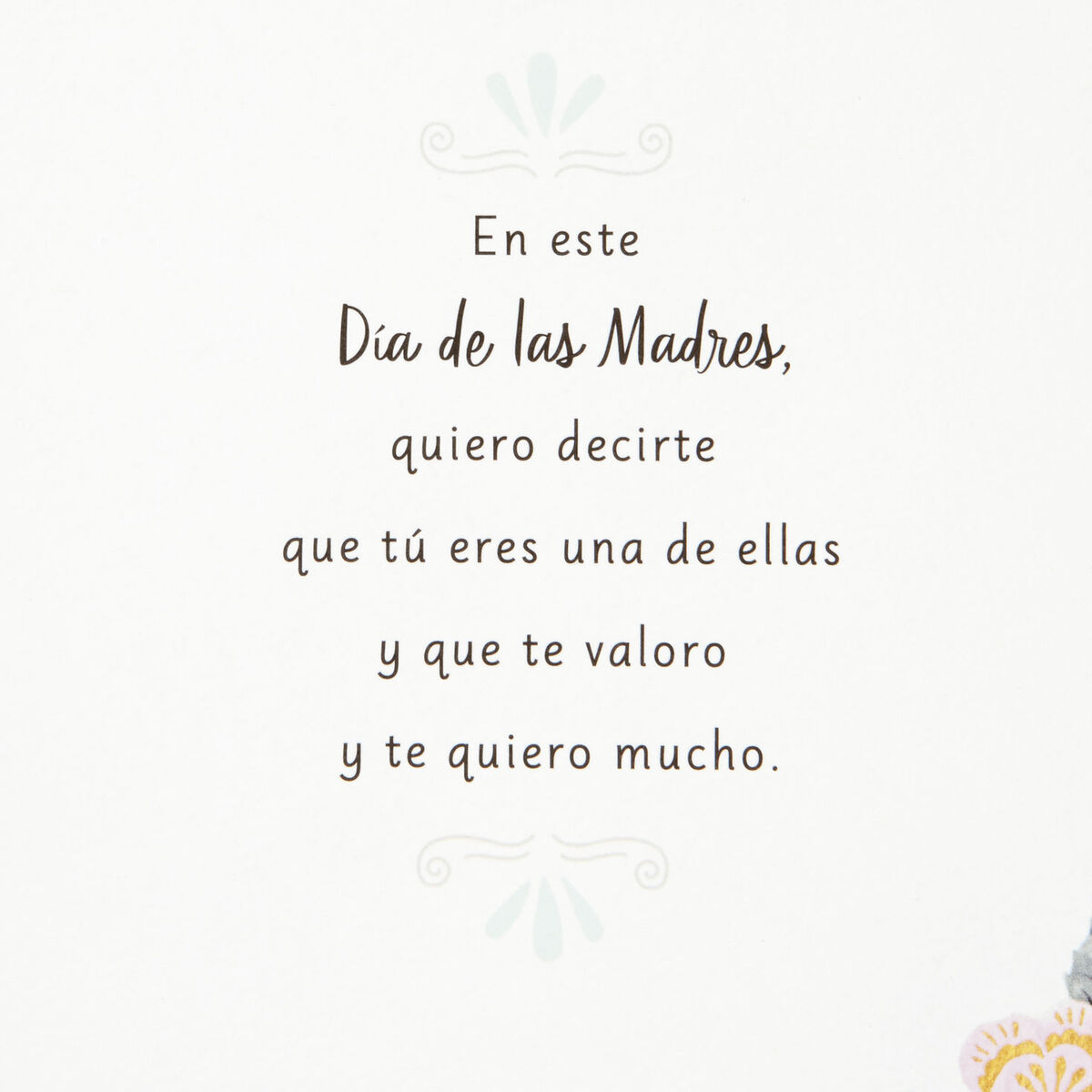 Watering Can With Flowers SpanishLanguage Mother's Day Card Greeting