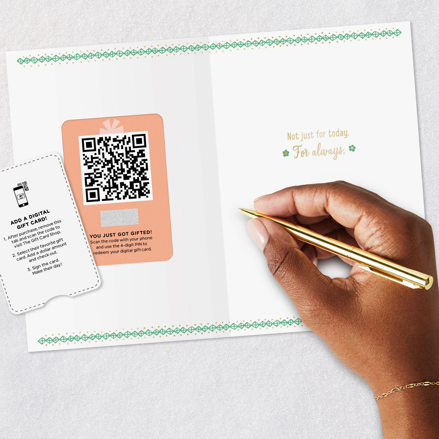 Butterfly and Flowers Mother's Day Gift Card Greeting signing card image number 9