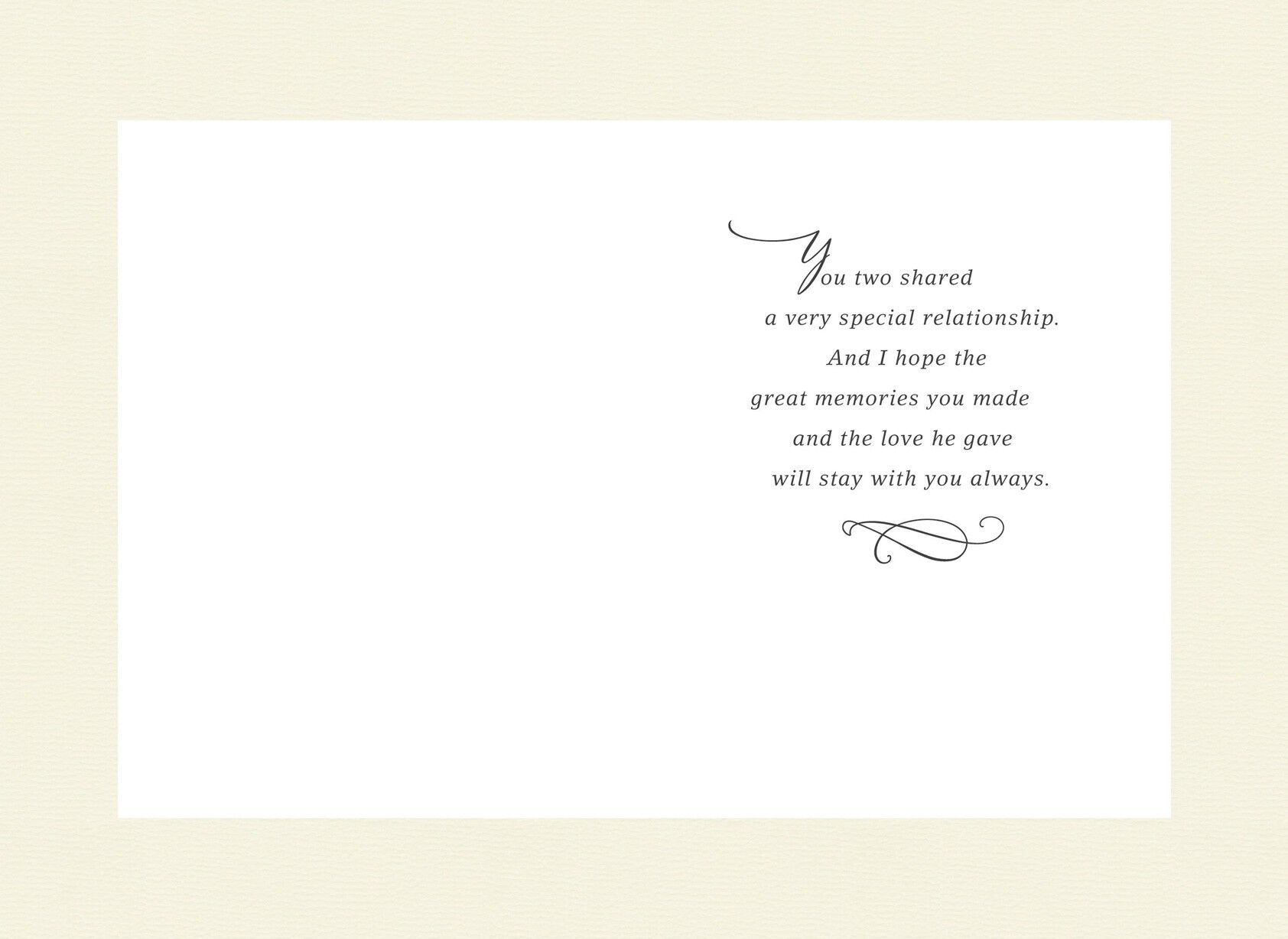 On the Loss of Your Grandpa Sympathy Card