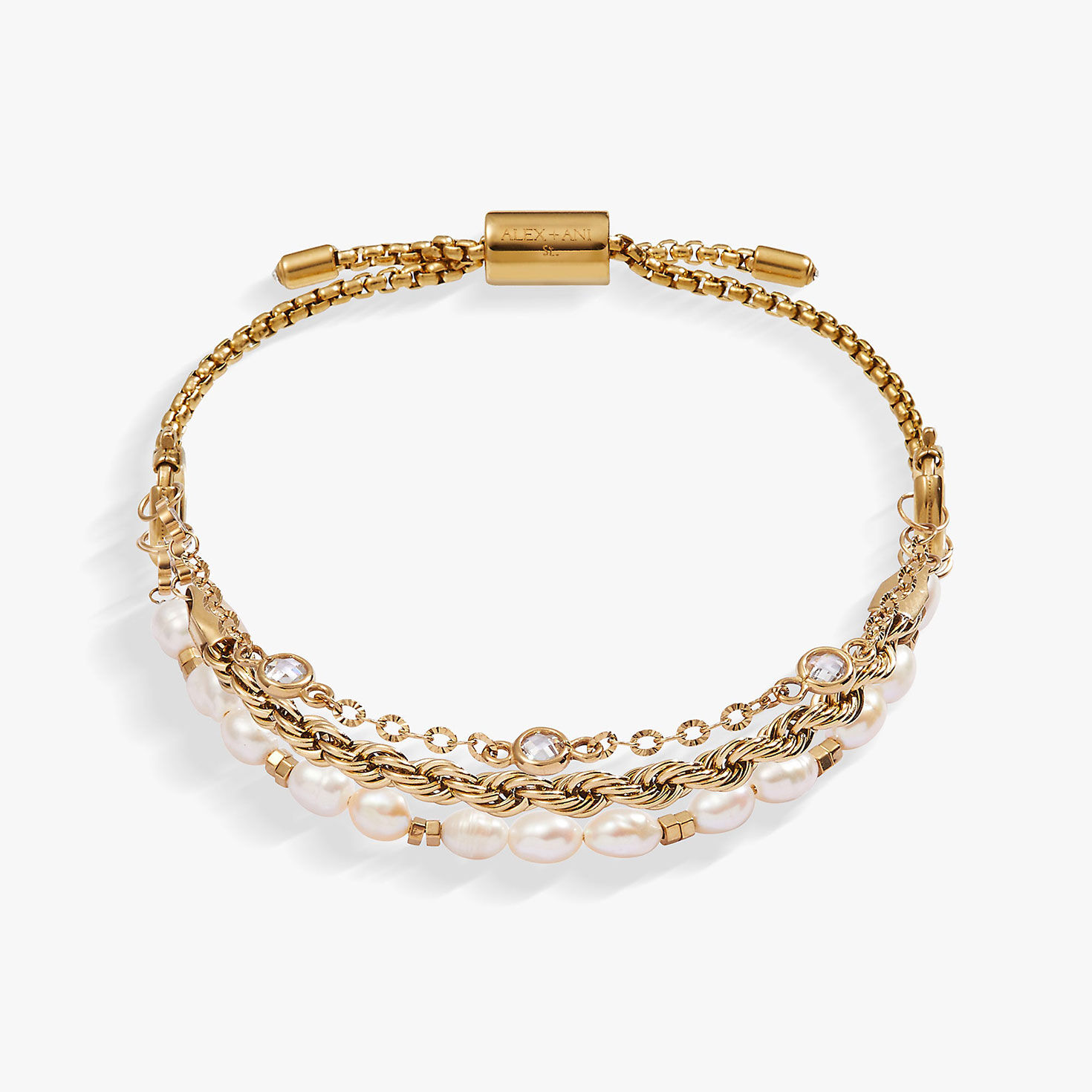 Alex And Ani Crystal + Pearl Stranded™ Bracelet Set
