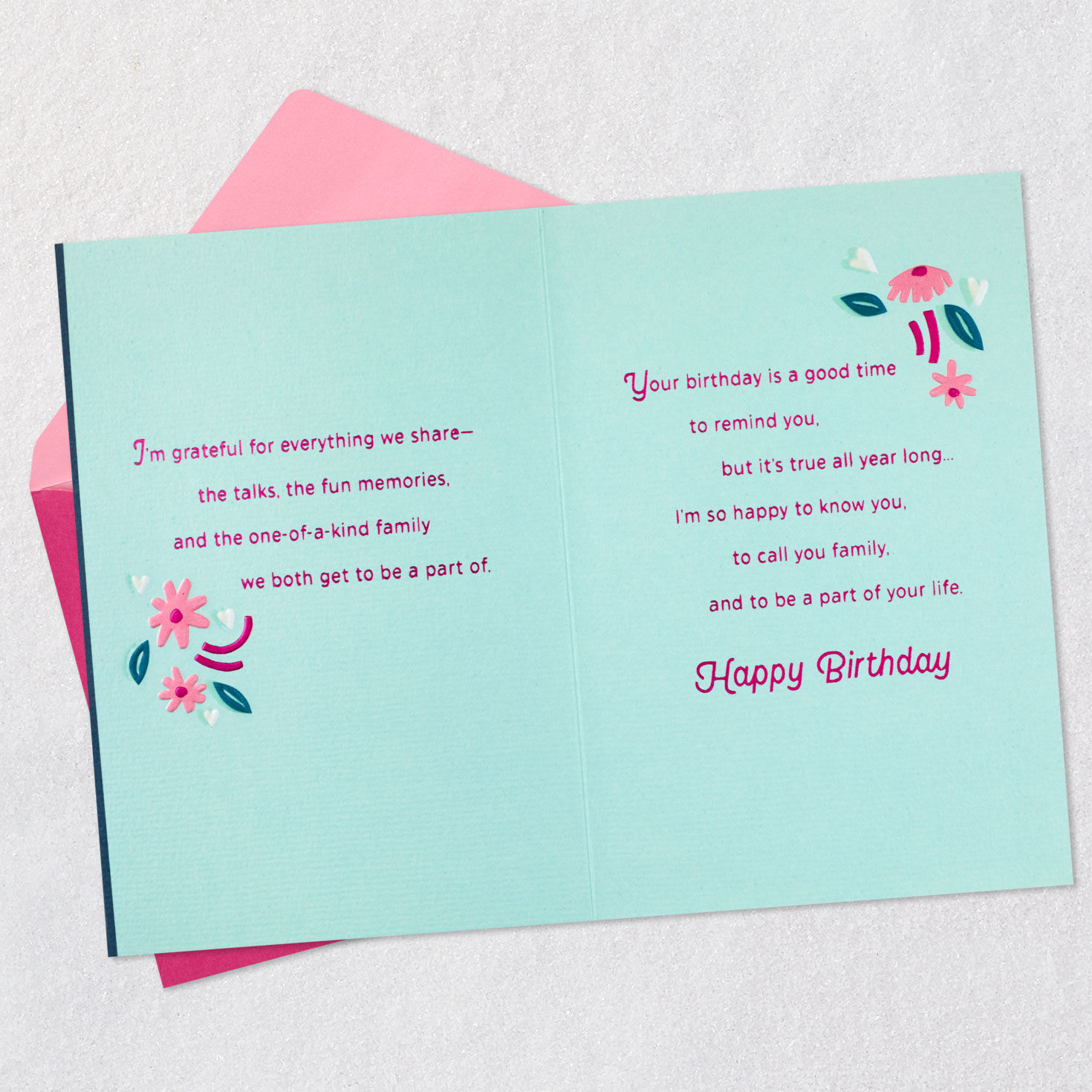 So Happy To Know You Birthday Card for Stepdaughter, , large image number 4