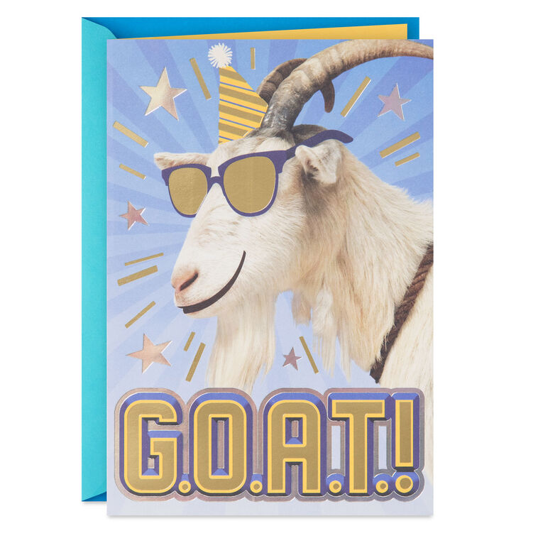 G.O.A.T. Funny Birthday Card