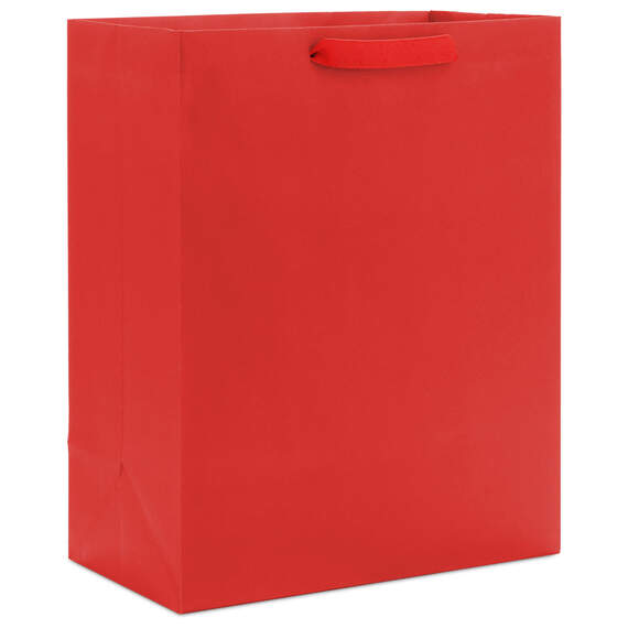 13" Red Large Gift Bag, Red, large image number 1