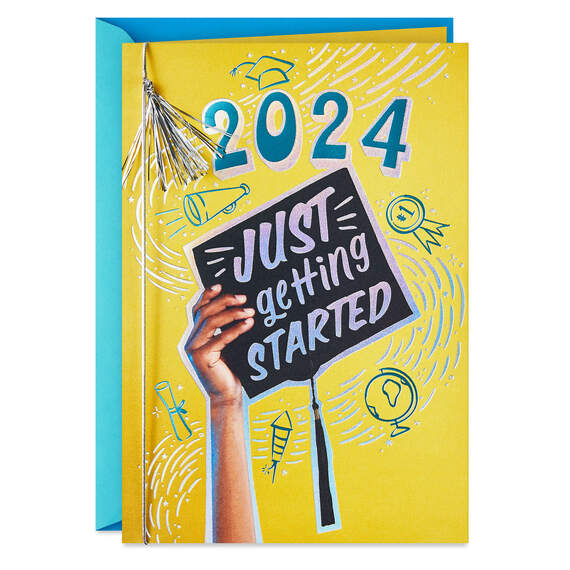 Just Getting Started 2024 Graduation Card, , large image number 1