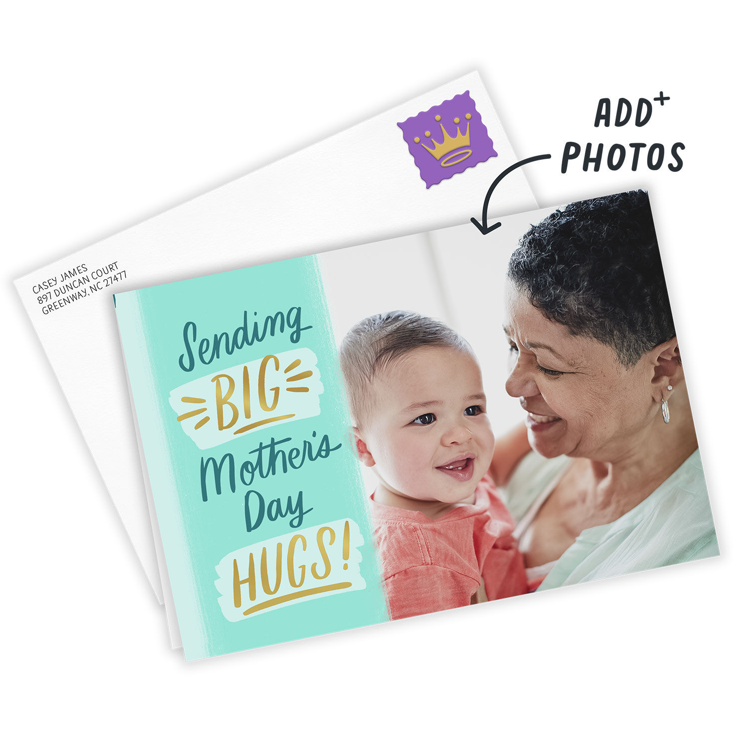 Personalized Sending Hugs Mother's Day Photo Card for only USD 4.99 | Hallmark