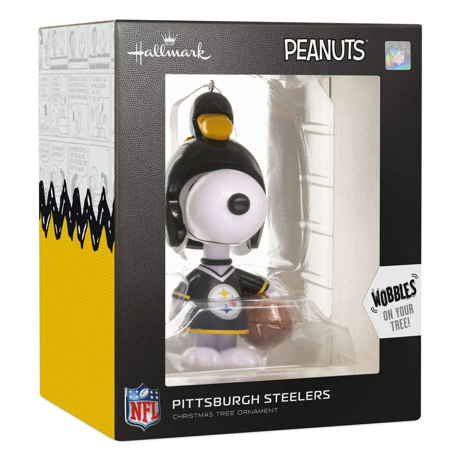 Snoopy Pittsburgh Steelers Christmas Ornament  image number 7