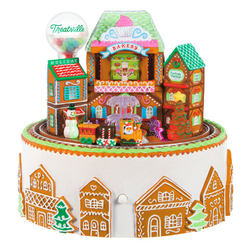 Gingerbread Village Musical Ornament With Light and Motion, 