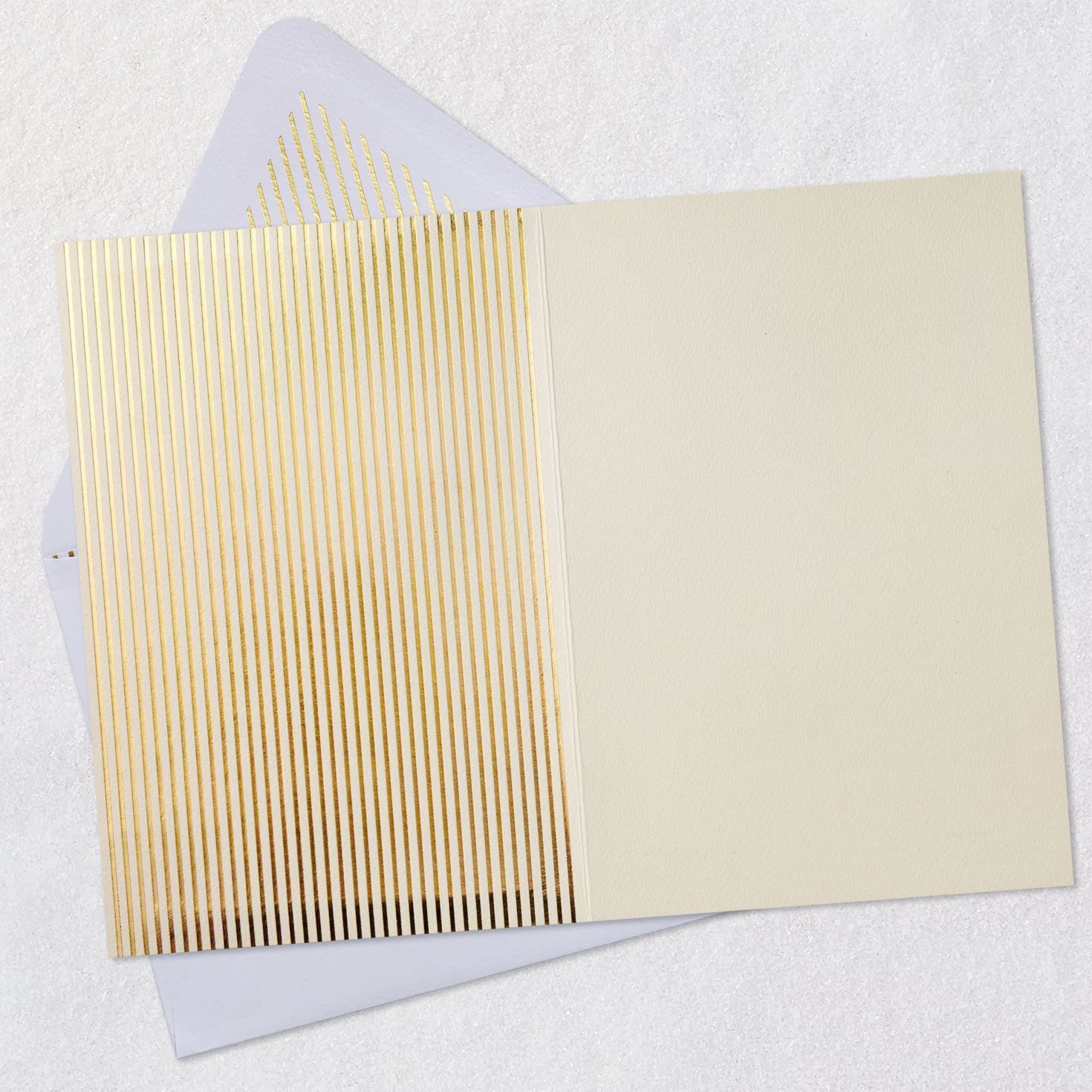 Peach and Yellow Floral Butterfly Blank Card Open card with envelope image number 2