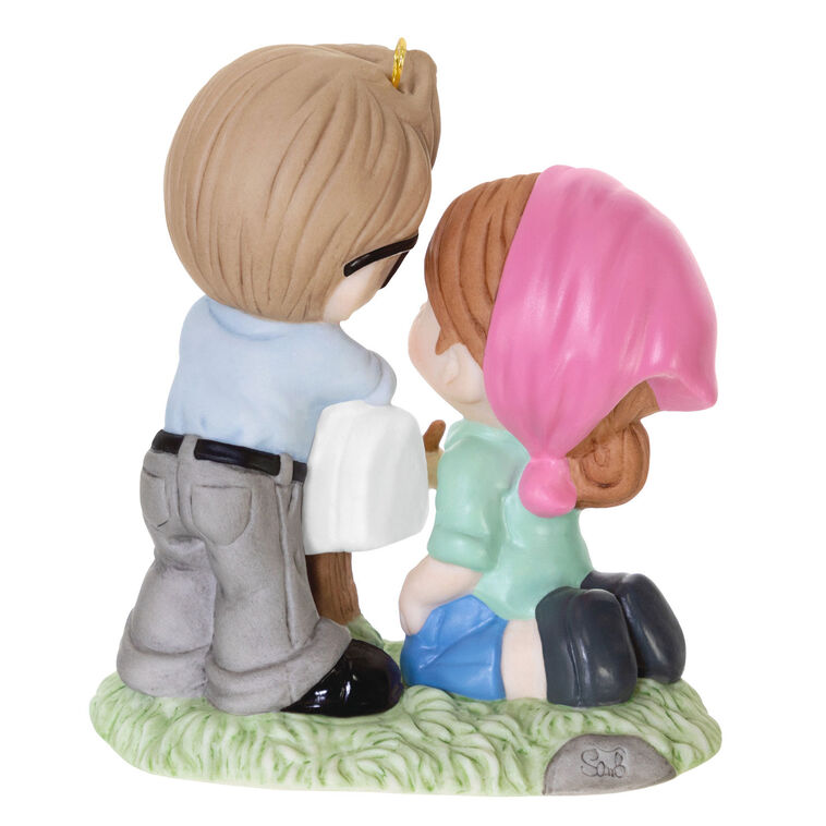 Carl and Ellie Painting Mailbox Keepsake Ornament Back image number 6