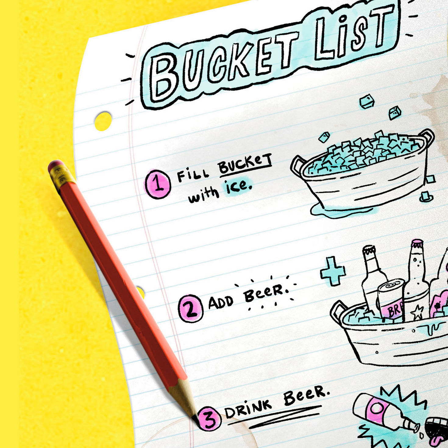 Bucket List Funny Birthday Card, , large image number 2