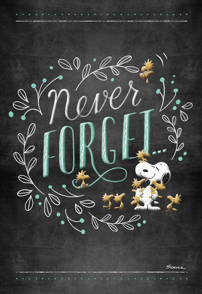 Peanuts® Snoopy and Friends Never Forget Encouragement Card