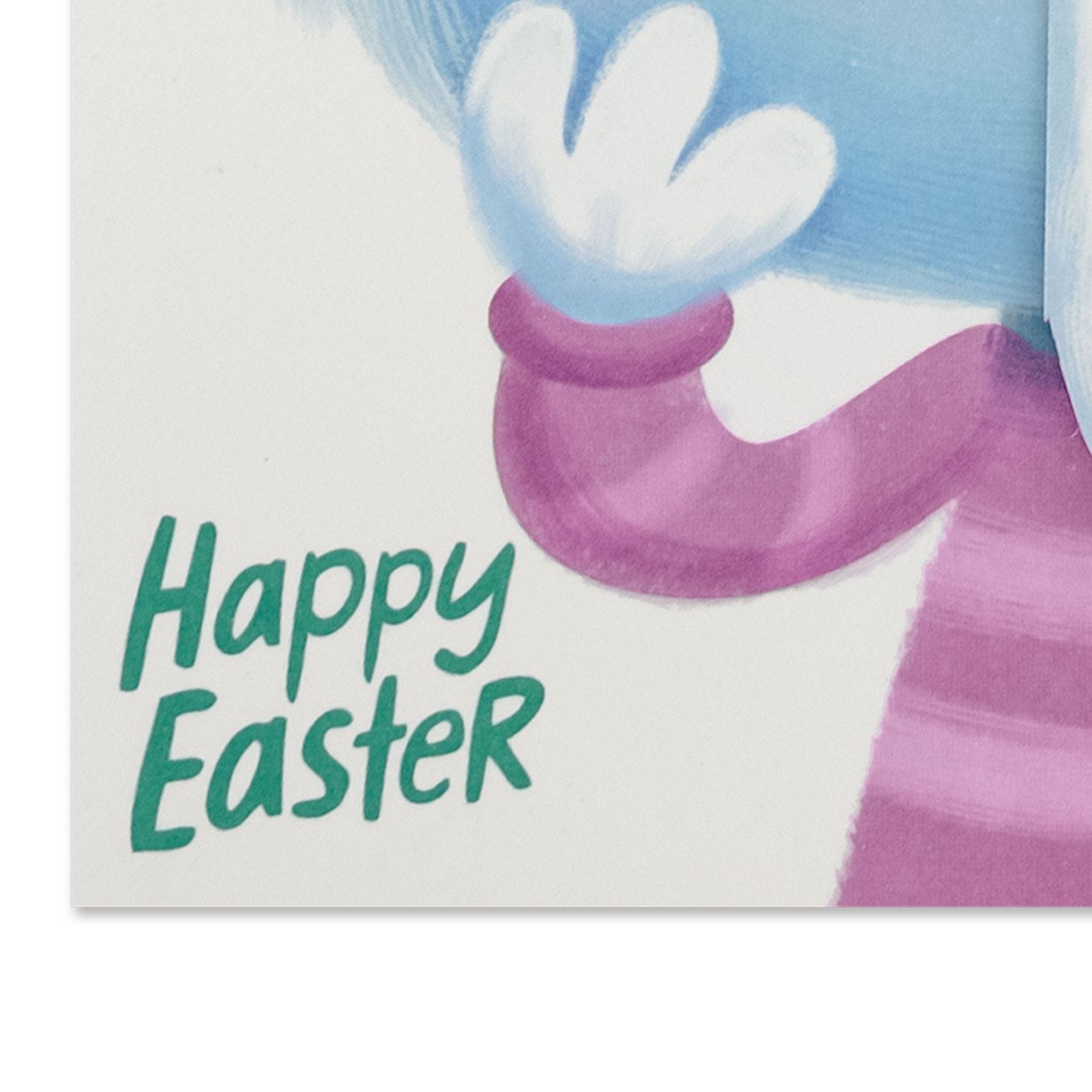 Bunny with Glasses and Flowers Romantic Easter Card Sentment image number 4