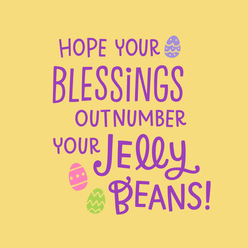 Jellybeans and Blessings Easter Card for Niece, 