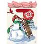 Snowman and Sled Small Gift Bag With Tissue, 6.5", , large image number 2
