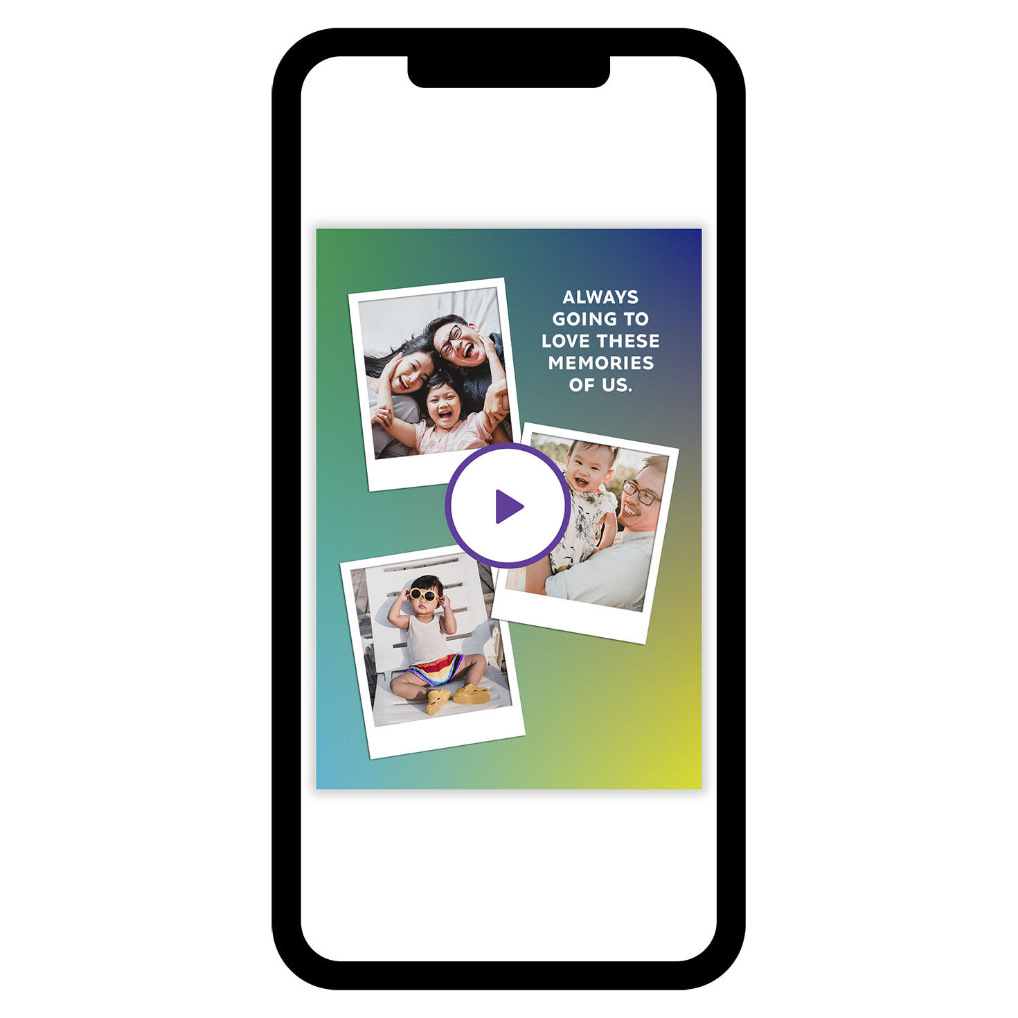 Love These Memories of Us Blank Collage eCard