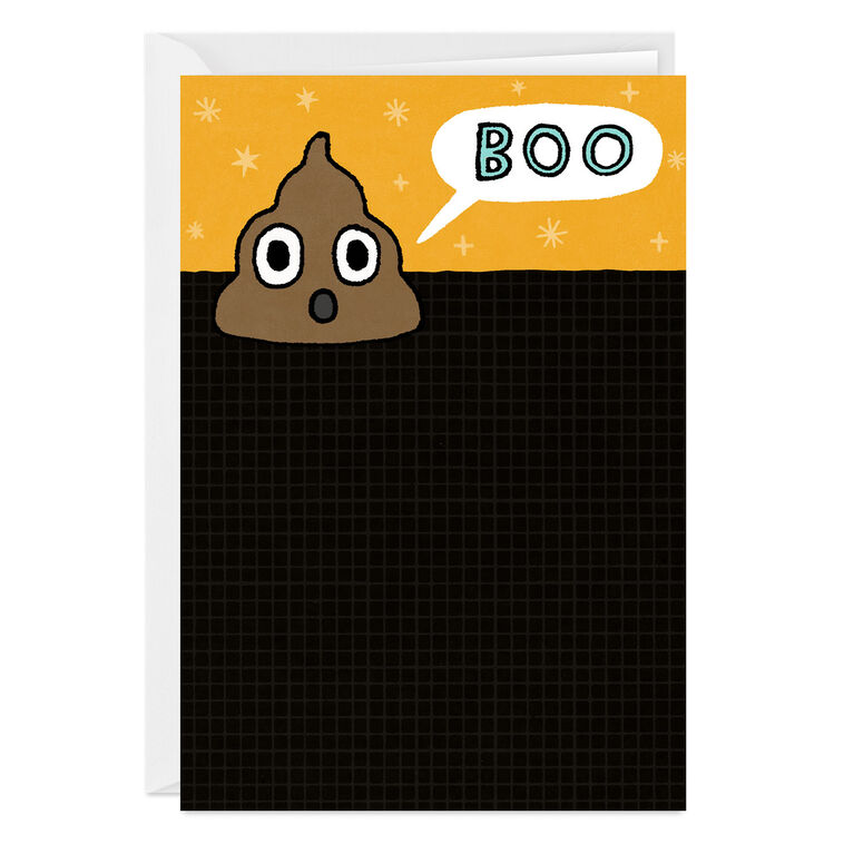 Boo Poo Funny Custom Halloween Card