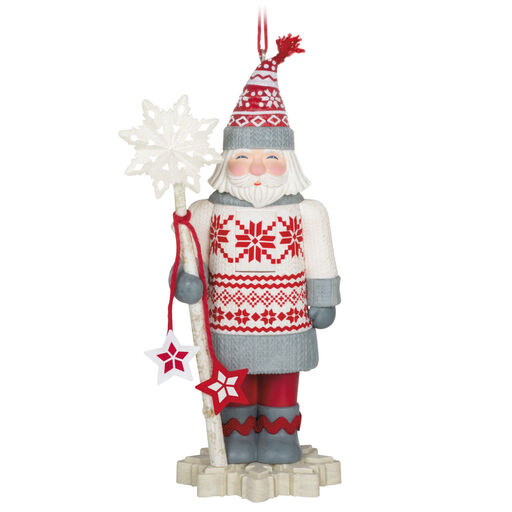 Noble Nutcrackers Snowfall Prince Ornament, 