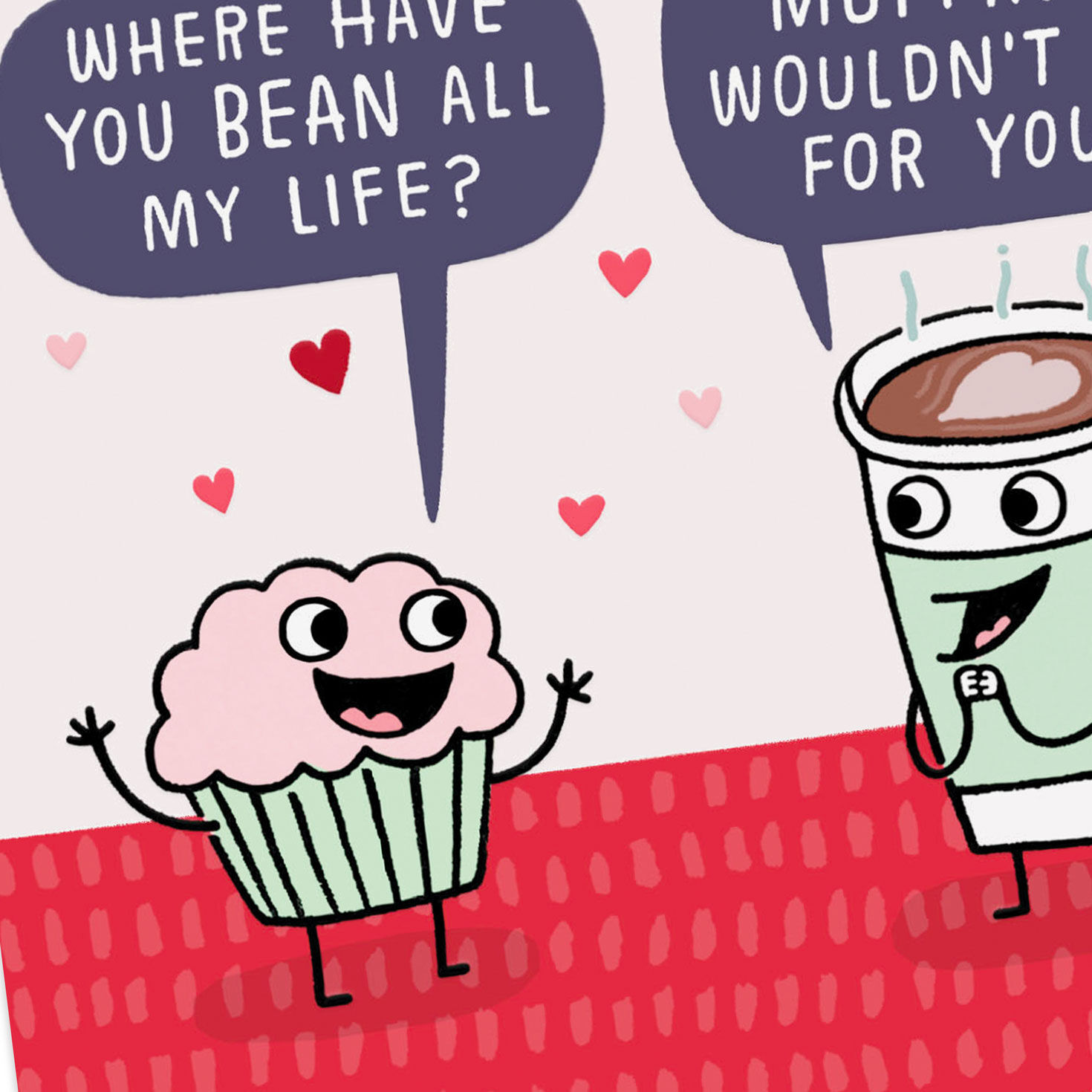 Muffin and Coffee Puns Funny Love Card  image number 4