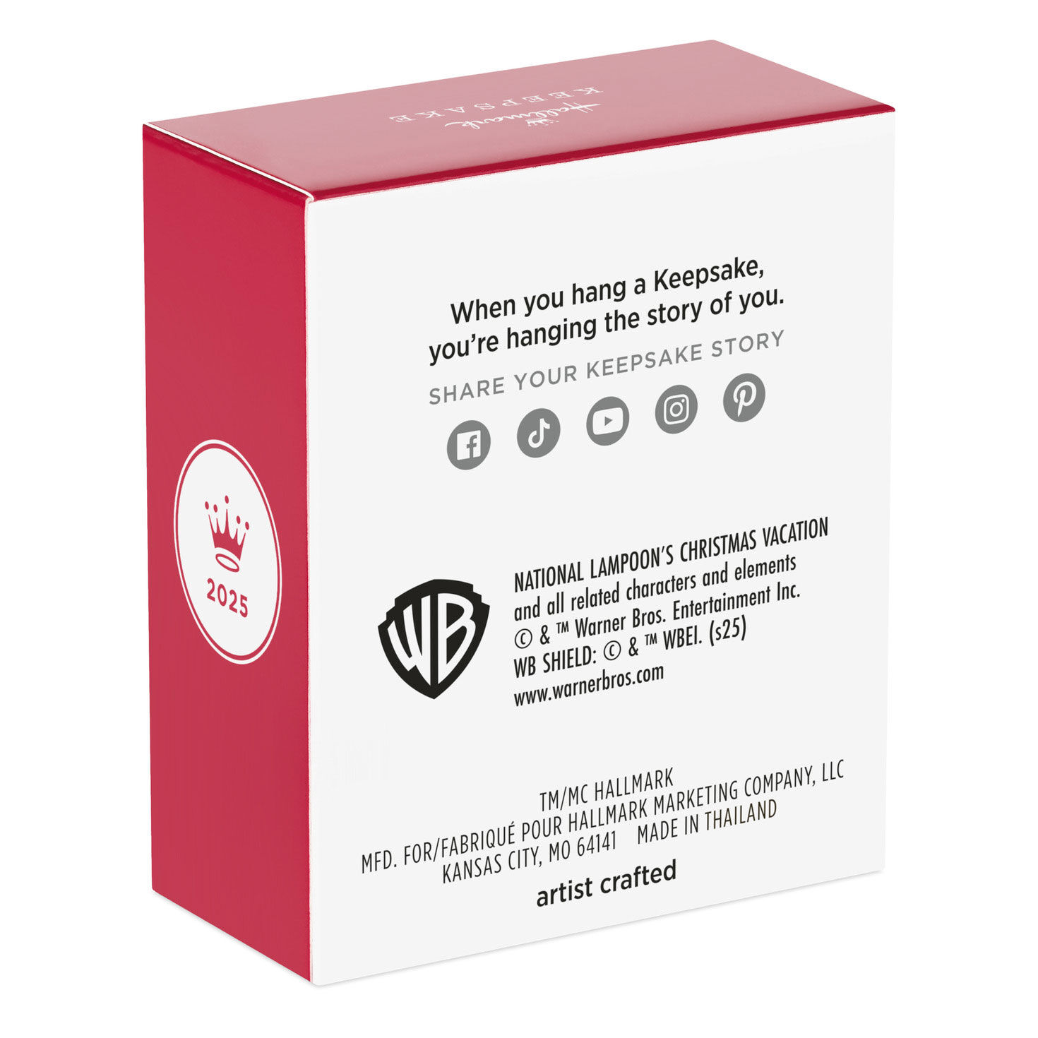 Clark Griswold on Sled Keepsake Ornament package back image number 8