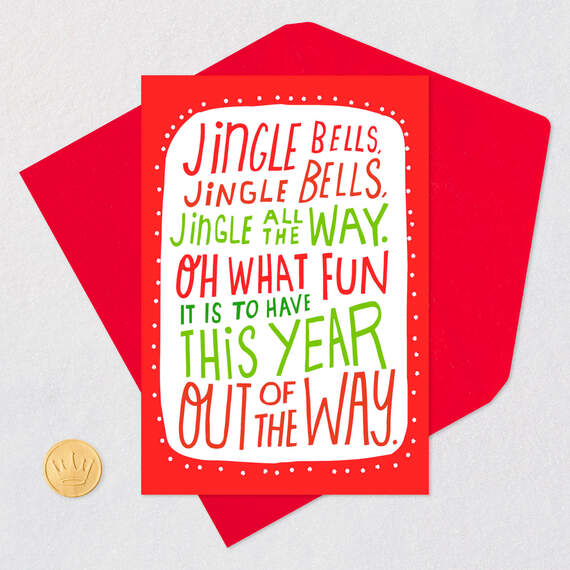 Jingle Bells Song Funny Christmas Card, , large image number 5