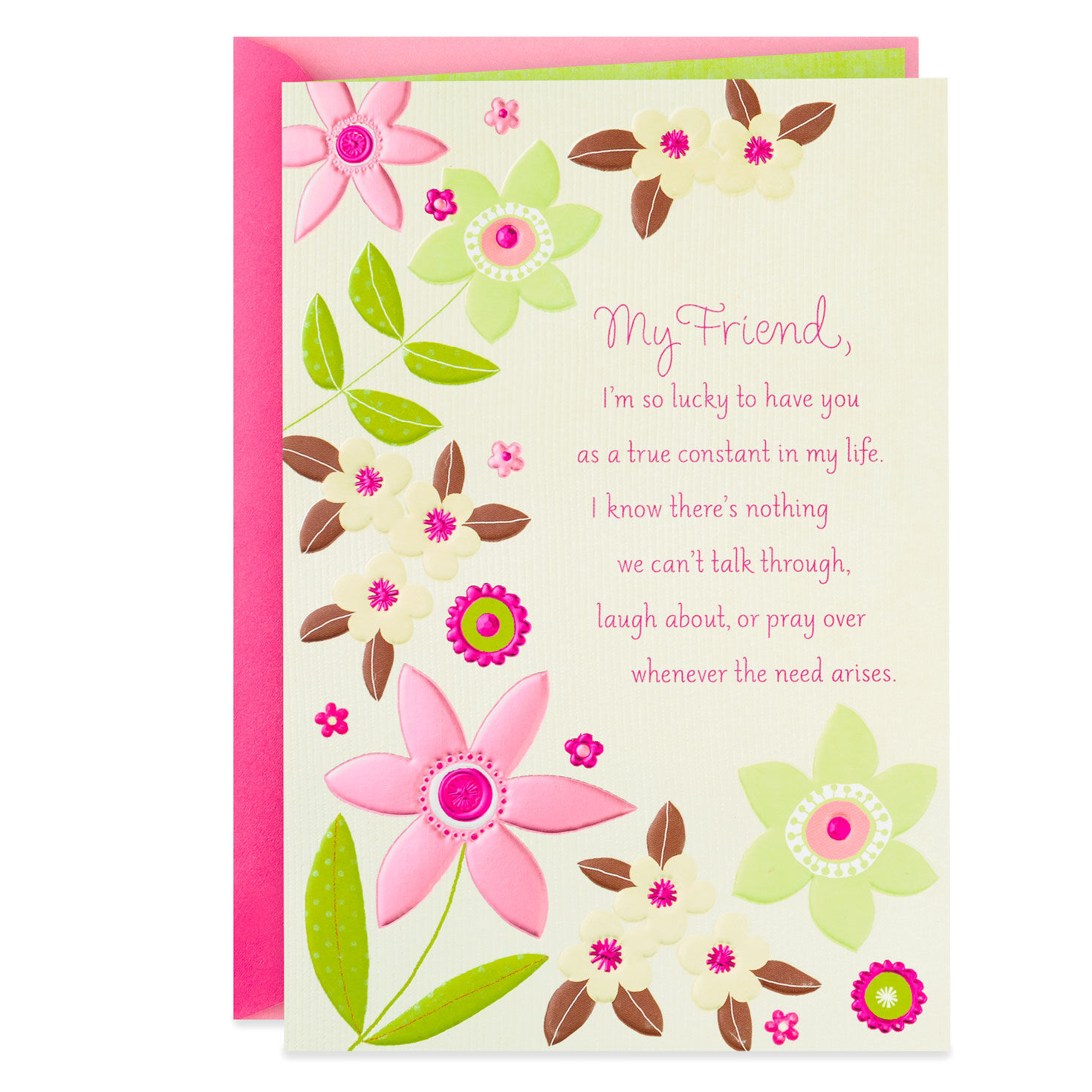 So Lucky to Have a Friend Like You Birthday Card for Her