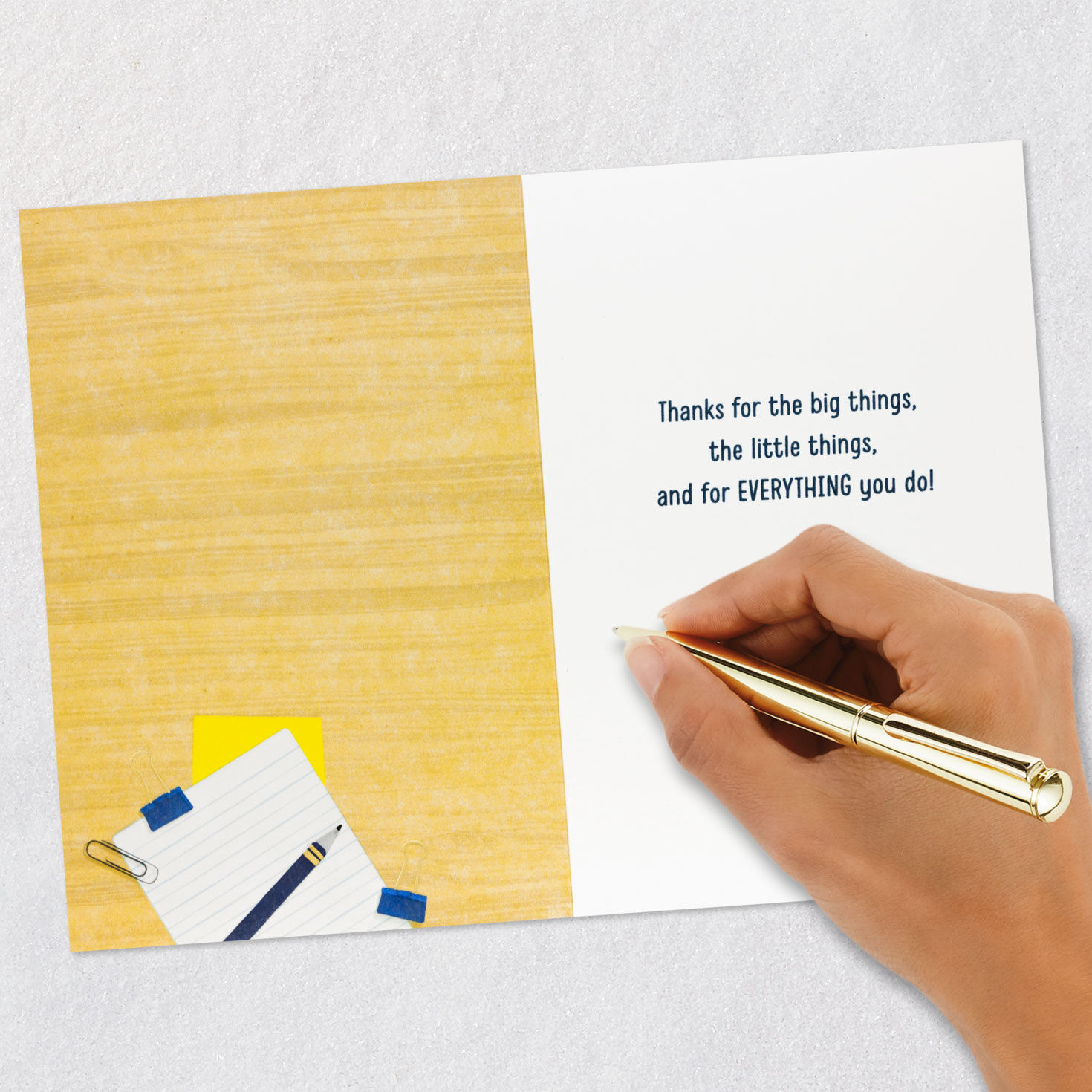 Office Desk Administrative Professionals Day Card Signing card image number 6