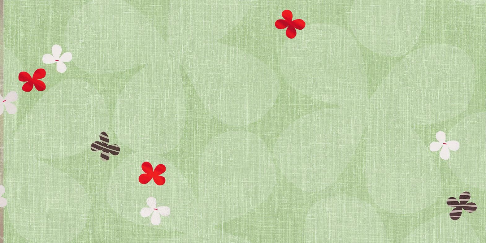 Butterflies and Cherry Blossoms Blank Card