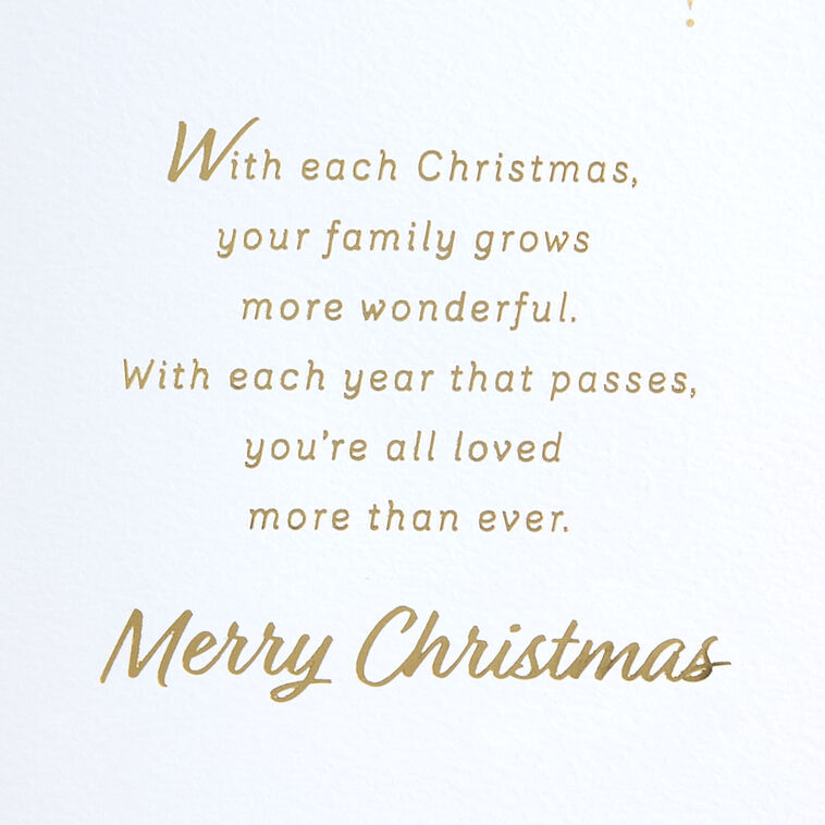 Sparkly Snowflakes Christmas Card for Son and Family sentiment image number 3