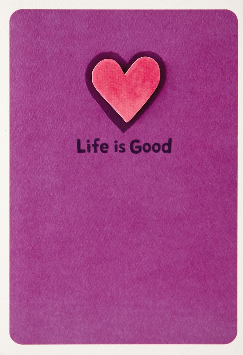 Life is Good® Plain and Simple Valentine's Day Card