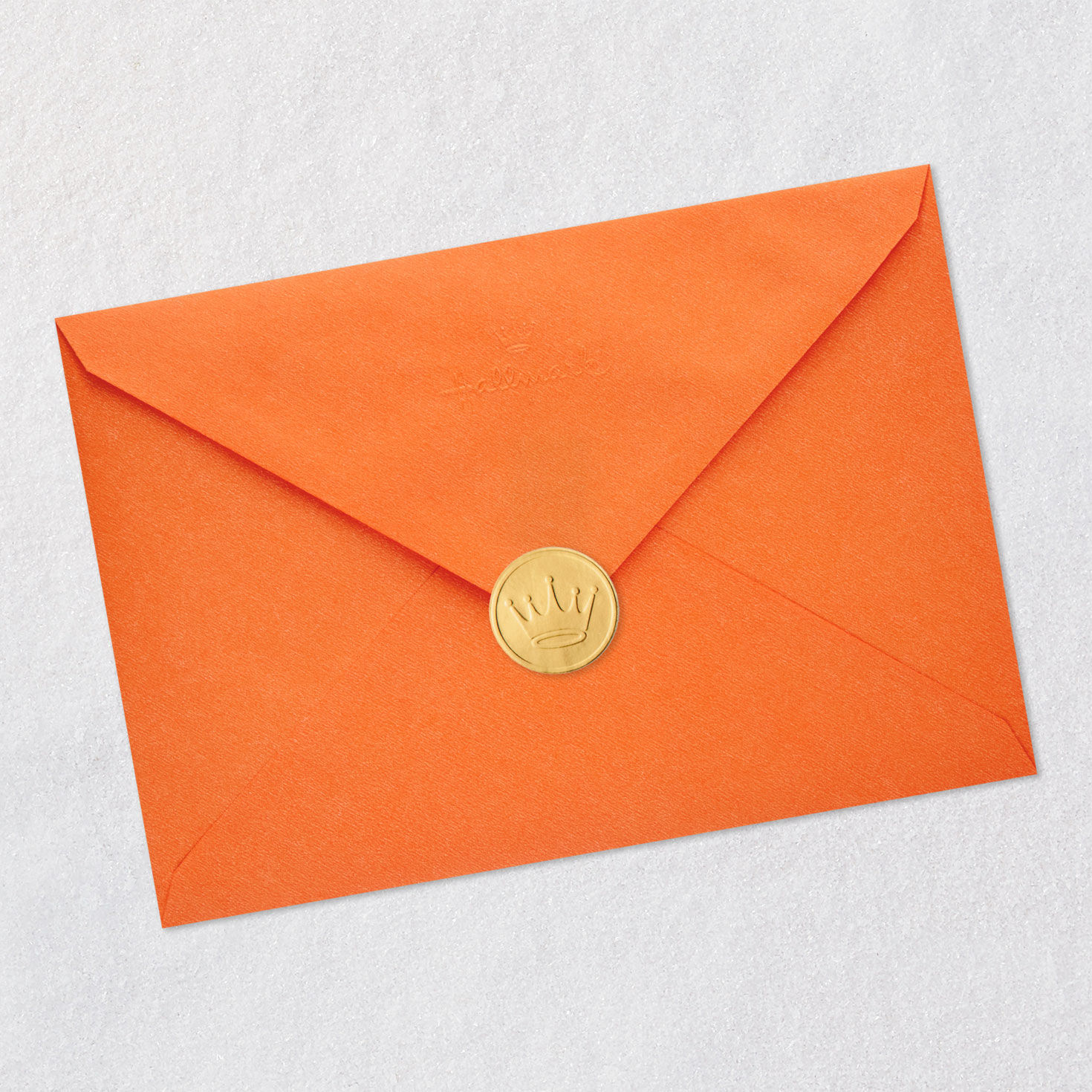 Chick in Witch Hat Funny Halloween Card Envelope Back with Seal image number 7