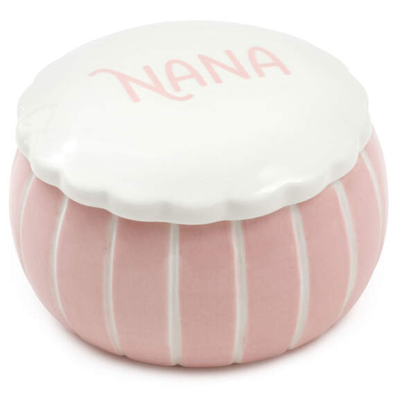 Nana Pink Lidded Trinket Dish, , large image number 1