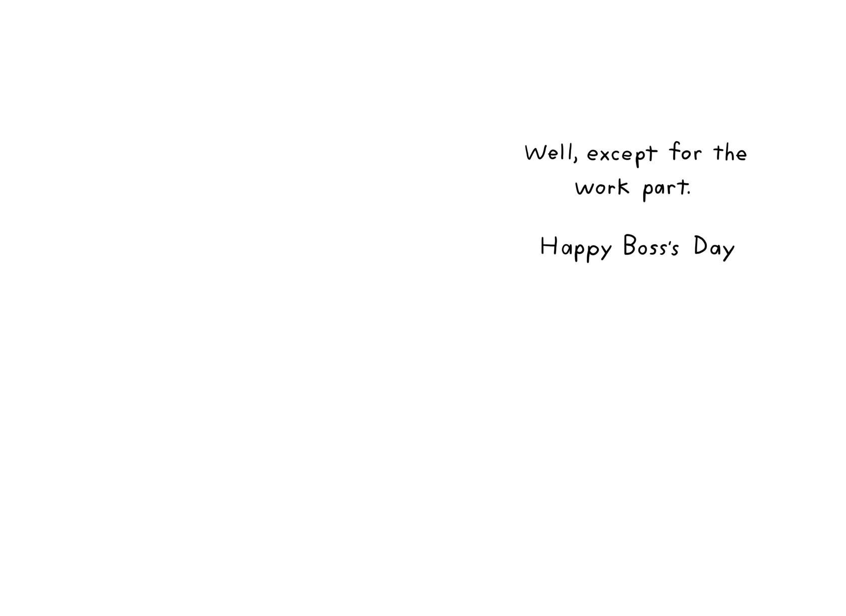 Confetti Dog Funny Boss's Day Card
