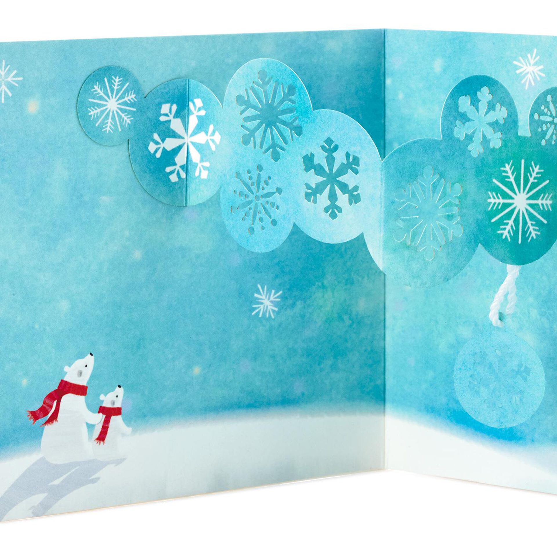 Polar Bears Beautiful Season Mini Pop Up Christmas Card - Greeting Cards - Hallmark
