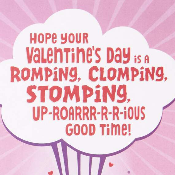 Grandson Valentine's Day Card With Pop-Up Dinosaur, , large image number 3