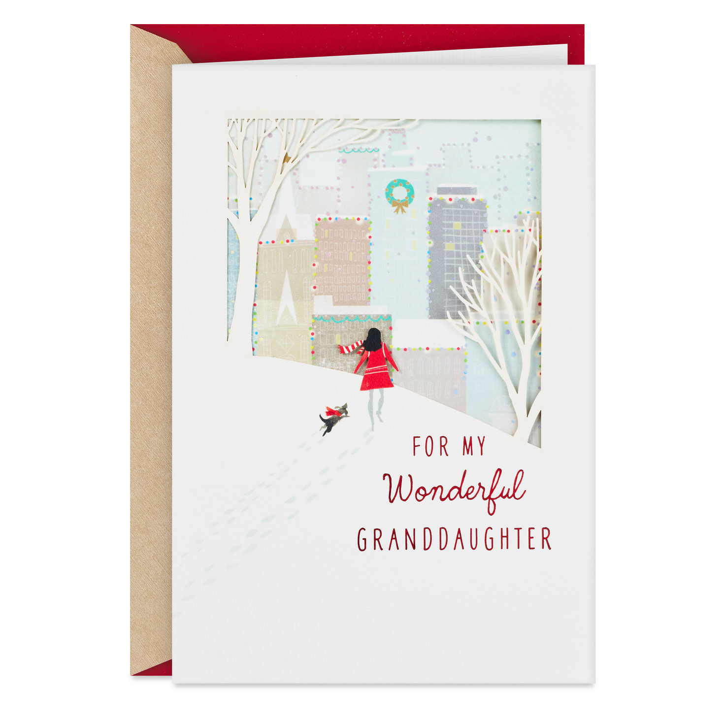 Love You More Than You Know Christmas Card for Granddaughter