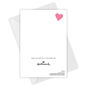 Pink White Hearts Personalized Mother's Day Card Card Back with Envelope image number 5