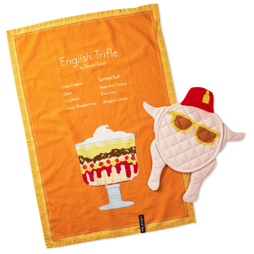 Friends Rachel's English Trifle Tea Towel and Turkey Pot Holder, Set of 2, 