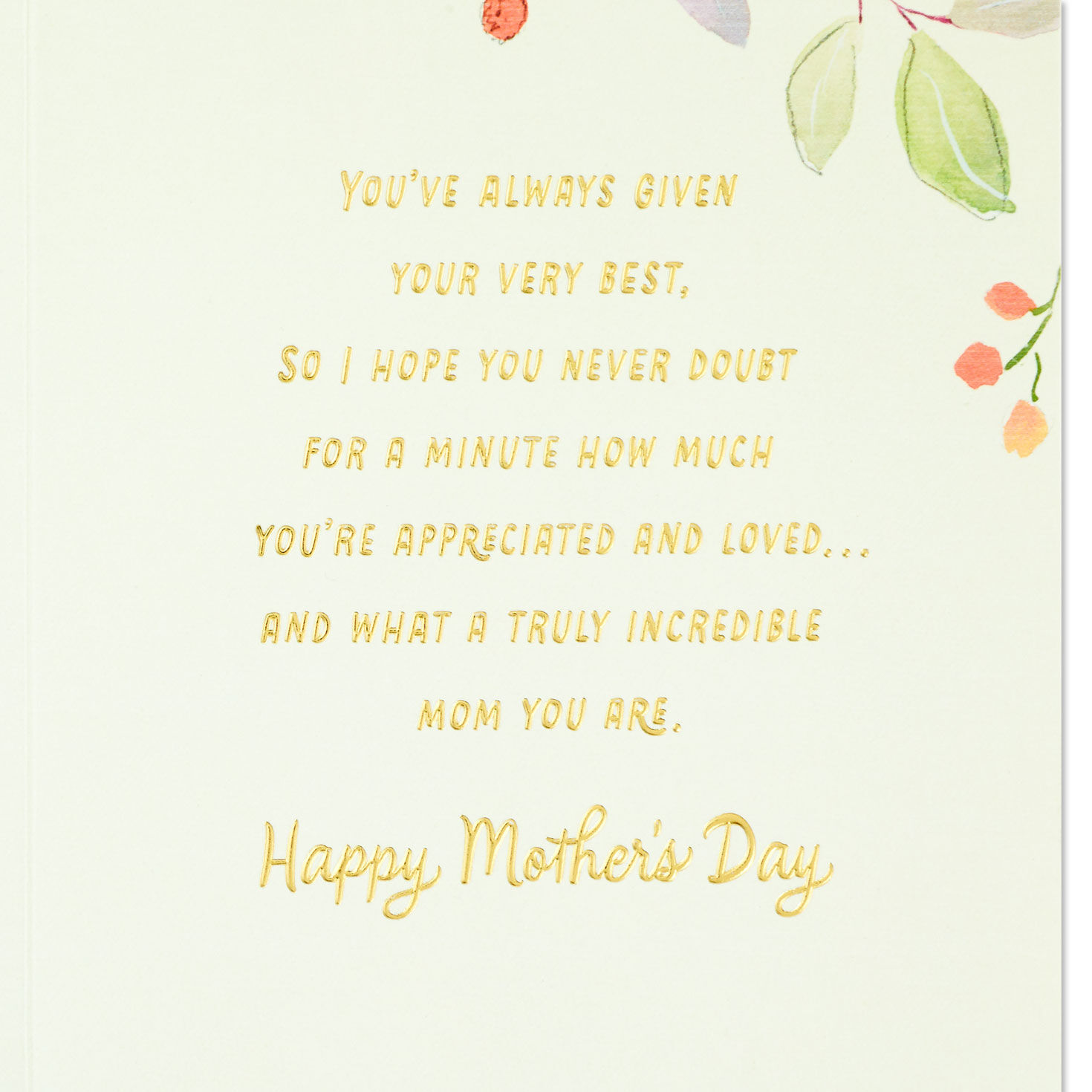 Flowers in Vintage Pitcher Mom Mother's Day Card sentiment image number 2