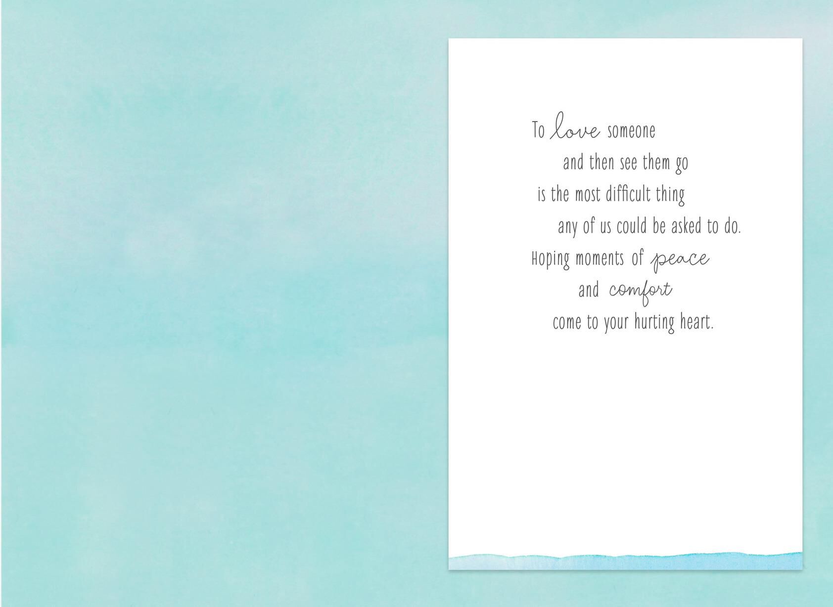 Wispy Flowers Sympathy Card