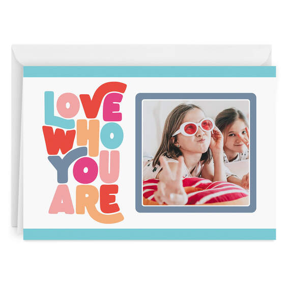 Who You Are Folded Love Photo Card