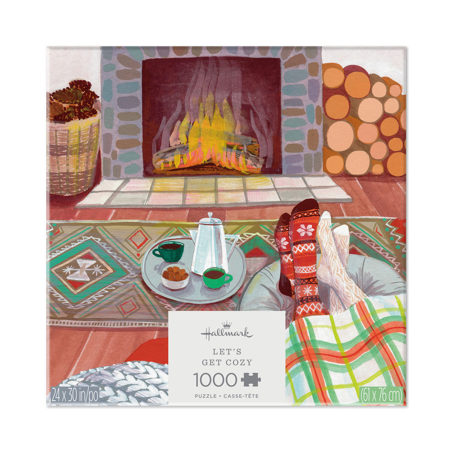 Let's Get Cozy Fireside Scene 1000-Piece Jigsaw Puzzle