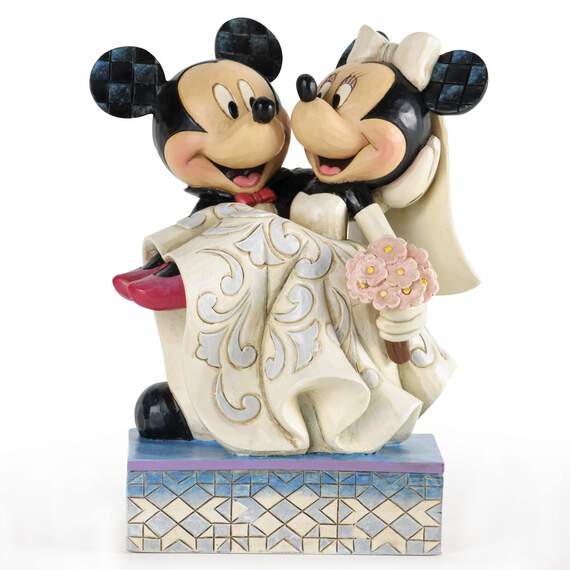 Congratulations, Mickey & Minnie Wedding Figurine, , large image number 1
