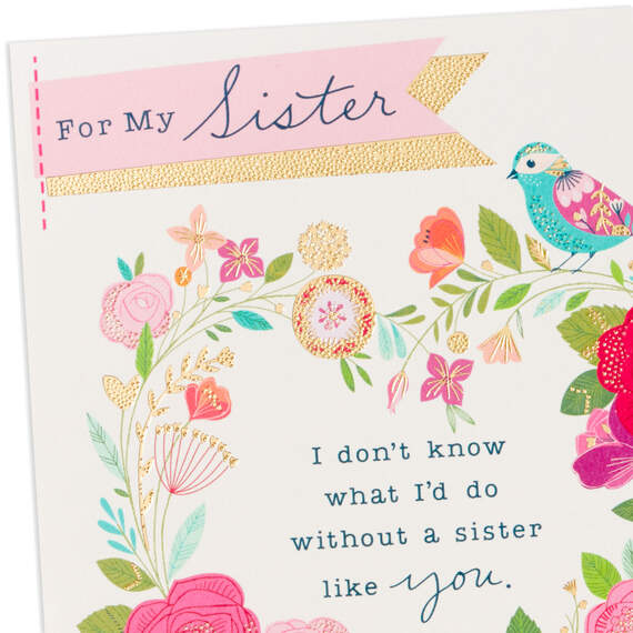 Don't Know What I'd Do Without You Valentine's Day Card for Sister, , large image number 4