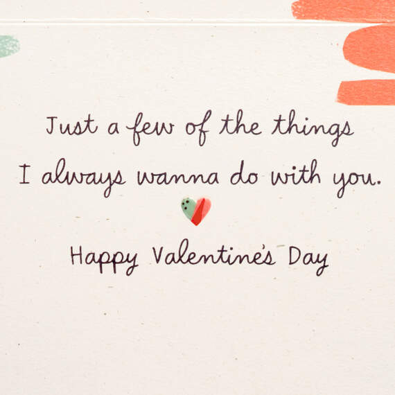 Things I Like Doing With You Valentine's Day Card for Boyfriend, , large image number 3