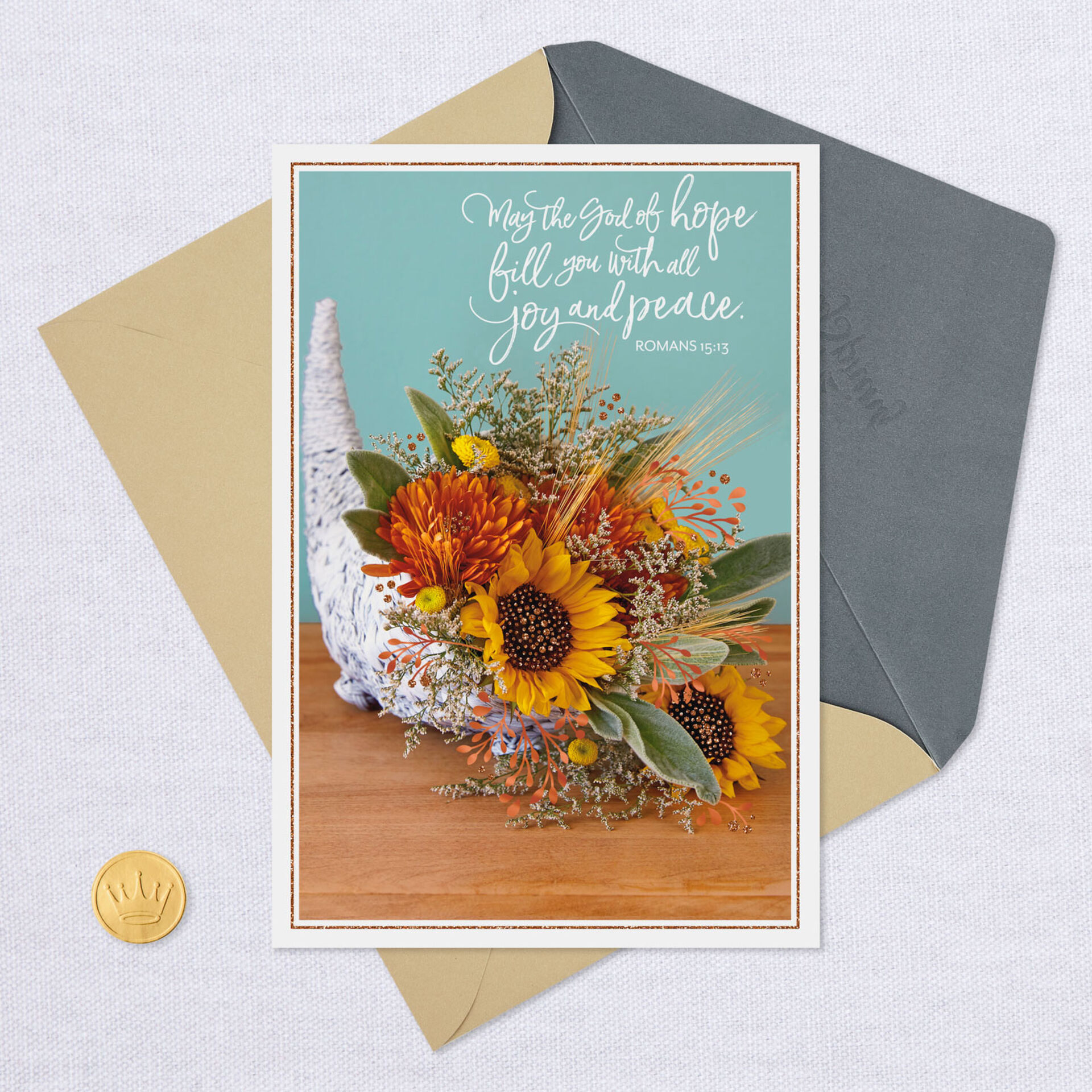 Thanking the Lord for You Religious Thanksgiving Card Greeting Cards