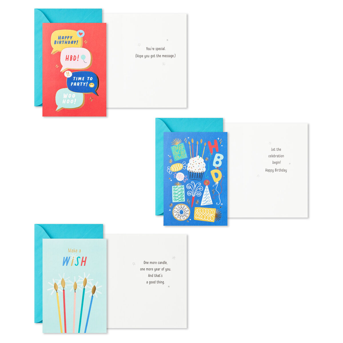 Bright Wishes Boxed Birthday Cards Assortment, Pack of 36 Boxed Cards Hallmark