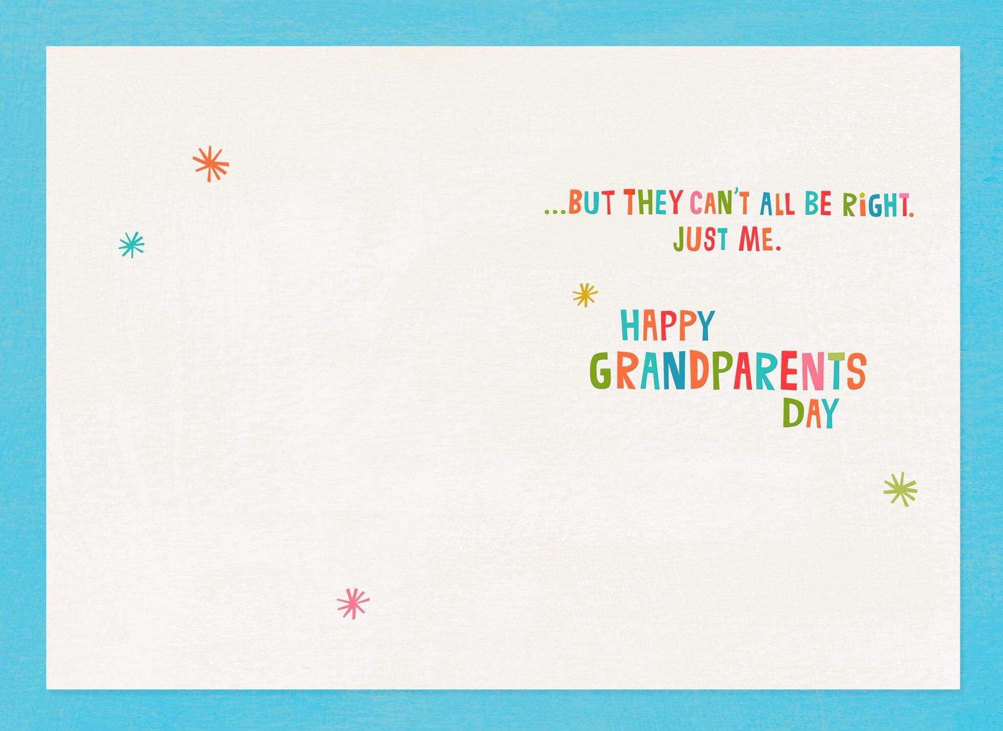 You're the Best Grandparents Day Card