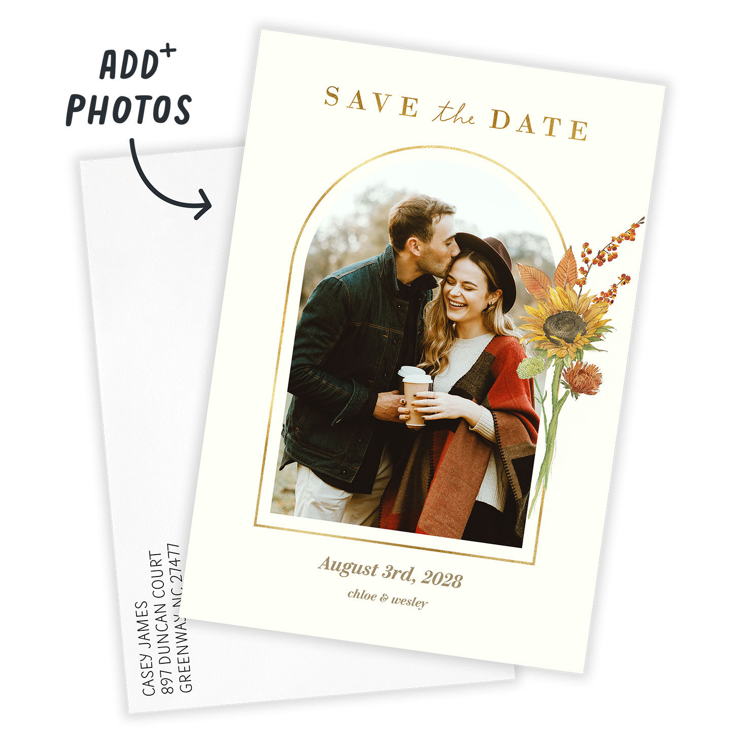 Autumn Flowers Save the Date, , large image number 2