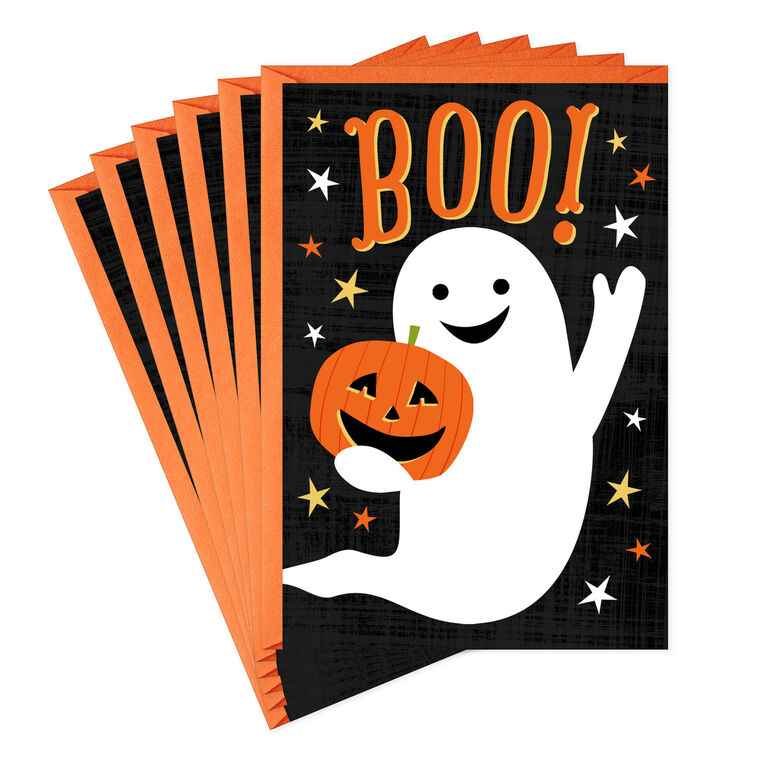 Friendly Little Boo Ghost Halloween Cards, Pack of 6